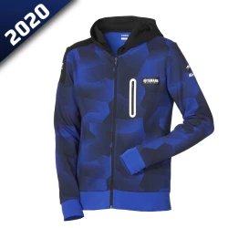 SWEAT CAMO CAPUCHE HOMME SHEF-YAMAHA PADDOCK BLUE 2020